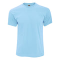 Sky Blue - Front - Fruit Of The Loom Mens Original T-Shirt