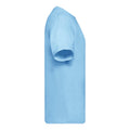 Sky Blue - Side - Fruit Of The Loom Mens Original T-Shirt