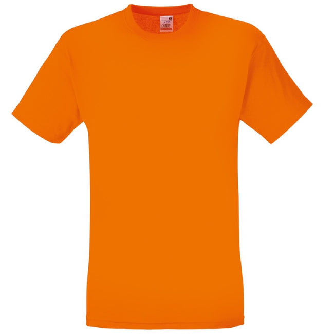 Orange - Front - Fruit Of The Loom Mens Original T-Shirt