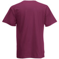 Burgundy - Back - Fruit Of The Loom Mens Original T-Shirt