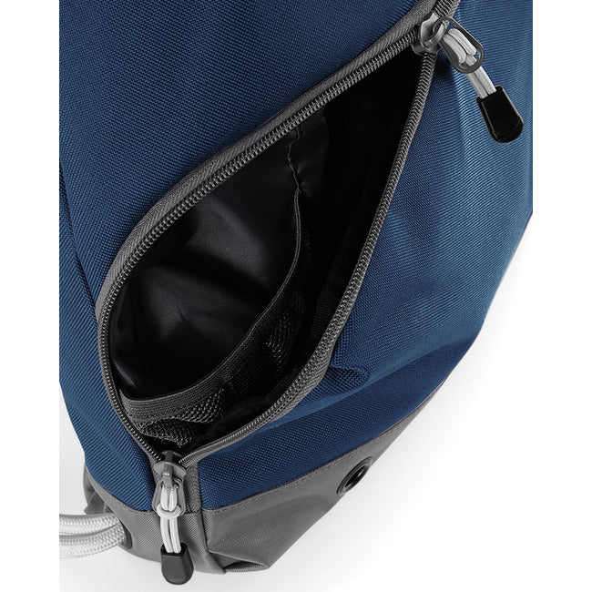 French Navy - Back - Bagbase Athleisure Water Resistant Drawstring Sports Gymsac Bag