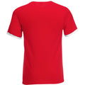 Red-White - Back - Fruit Of The Loom Mens Valueweight Short Sleeve T-Shirt