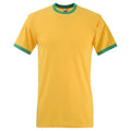 Sunflower-Kelly Green - Front - Fruit Of The Loom Mens Valueweight Short Sleeve T-Shirt