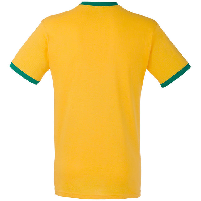 Sunflower-Kelly Green - Back - Fruit Of The Loom Mens Valueweight Short Sleeve T-Shirt