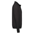 Black - Back - Fruit Of The Loom Mens Zip Neck Sweatshirt