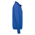 Royal - Side - Fruit Of The Loom Mens Zip Neck Sweatshirt