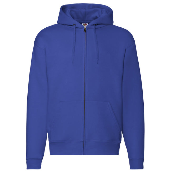 Royal - Front - Fruit Of The Loom Mens Zip Through Hooded Sweatshirt - Hoodie