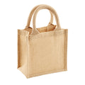 Natural - Front - Westford Mill Jute Petite Gift Bag (4L)