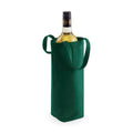 Bottle Green - Front - Westford Mill Cotton Bottle Bag