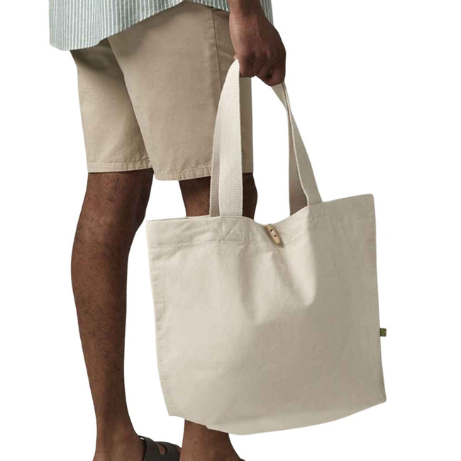 Natural - Back - Westford Mill Organic Marina XL Tote Bag