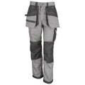 Grey-Black - Front - Result Workguard Mens X-Over Heavy Work Trousers