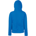 Royal - Back - Fruit Of The Loom Ladies Lady Fit Hooded Sweatshirt - Hoodie