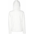 White - Back - Fruit Of The Loom Ladies Lady Fit Hooded Sweatshirt - Hoodie