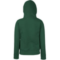 Bottle Green - Side - Fruit Of The Loom Ladies Lady Fit Hooded Sweatshirt - Hoodie