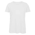 White - Front - B&C Womens-Ladies Favourite Organic Cotton Crew T-Shirt