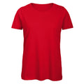 Red - Front - B&C Womens-Ladies Favourite Organic Cotton Crew T-Shirt