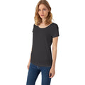Chic Black - Back - B&C Womens-Ladies Favourite Organic Cotton Slub T-Shirt