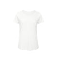 Chic Pure White - Front - B&C Womens-Ladies Favourite Organic Cotton Slub T-Shirt