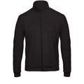 Black - Front - B&C Adults Unisex ID.206 50-50 Full Zip Sweat Jacket
