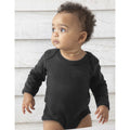 Black - Side - Babybugz Baby Unisex Organic Long Sleeve Bodysuit