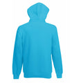 Azure Blue - Back - Fruit Of The Loom Mens Hooded Sweatshirt - Hoodie