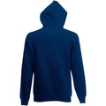 Navy Blue - Back - Fruit Of The Loom Mens Hooded Sweatshirt - Hoodie