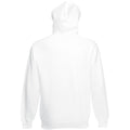 White - Back - Fruit Of The Loom Mens Hooded Sweatshirt - Hoodie