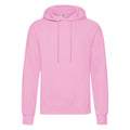 Light Pink - Front - Fruit Of The Loom Mens Hooded Sweatshirt - Hoodie