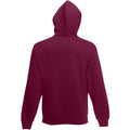 Burgundy - Back - Fruit Of The Loom Mens Hooded Sweatshirt - Hoodie