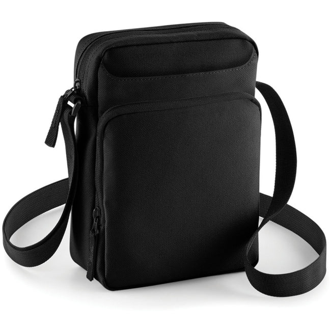 Black - Back - Bagbase Across Shoulder Strap Cross Body Bag