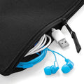 Black - Back - Bagbase Grab Zip Pocket Pouch Bag
