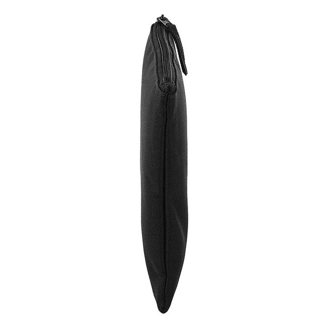 Black - Side - Bagbase Grab Zip Pocket Pouch Bag
