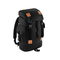 Black-Tan - Front - Bagbase Urban Explorer Backpack-Rucksack Bag