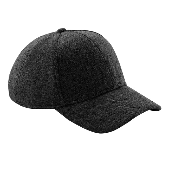 Heather Graphite - Front - Beechfield Unisex Jersey Athleisure Baseball Cap
