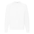 White - Front - Fruit Of The Loom Mens Raglan Sleeve Belcoro® Sweatshirt