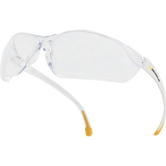 Clear - Front - Delta Plus Meia Polycarbonate Lens Work Safety Glasses