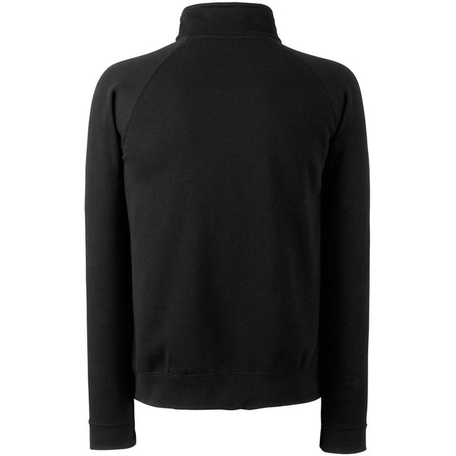 Black - Back - Fruit Of The Loom Mens Full Zip Sweat Jacket