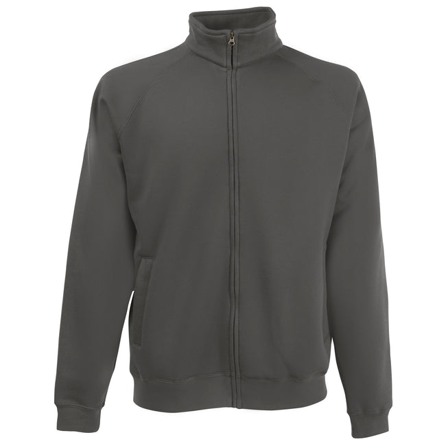 Light Graphite - Front - Fruit Of The Loom Mens Full Zip Sweat Jacket