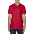 Red - Back - Gildan Softstyle Mens Short Sleeve Double Pique Polo Shirt