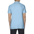 Light Blue - Side - Gildan Softstyle Mens Short Sleeve Double Pique Polo Shirt
