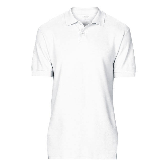 White - Front - Gildan Softstyle Mens Short Sleeve Double Pique Polo Shirt