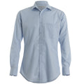 Light Blue - Front - Kustom Kit Mens Premium Long Sleeve Oxford Shirt