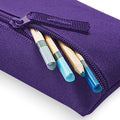 Purple - Side - Quadra Classic Zip Up Pencil Case