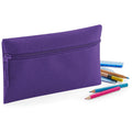 Purple - Lifestyle - Quadra Classic Zip Up Pencil Case
