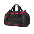 Black-Red - Front - Shugon Piraeus Shoulder Strap Holdall Bag