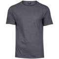 Black Melange - Front - Tee Jays Mens Urban Short Sleeve Melange T-Shirt