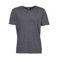 Black Melange - Front - Tee Jays Mens Urban Short Sleeve Melange T-Shirt