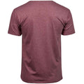 Wine Melange - Back - Tee Jays Mens Urban Short Sleeve Melange T-Shirt