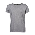 Heather Grey - Front - Tee Jays Mens Roll Sleeve Cotton T-Shirt