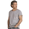 Heather Grey - Side - Tee Jays Mens Roll Sleeve Cotton T-Shirt